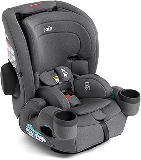 Joie Baby, Saffron™ SI 4‑in‑1 Convertible Car Seat, Rear‑Facing, Forward‑Facing, High‑Back & Booster, LockTight™ Install, Side Impact Protection, No‑Rethread Harness (Thunder)