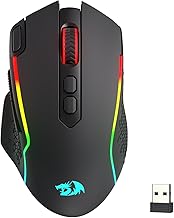 M810 MAX 3-Mode Wireless Gaming Mouse, 12000 DPI Wired/Wireless RGB Mouse w/Rapid Fire Key, 8 Macro Buttons, 188-Hour Reliable Power Capacity for PC/Mac/Laptop