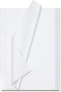 Simetufy White Tissue Paper for Gift Bags, 115 Sheets of 14 x 20 Inches White Wrapping Paper, Gift Wrapping Tissue Paper Bulk for Crafts, Holiday, Birthday, Christmas, Party Decor and DIY Crafts