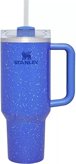 Quencher H2.0 FlowState Stainless Steel Vacuum Insulated Tumbler with Lid and Straw for Water, Iced Tea or Coffee, Smoothie and More, 30oz - Deep Iris Speckle