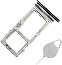 Note 10 Plus Dual SIM Card Tray Holder Replacement for Samsung Galaxy Note10+ Note10 Plus 6.8" SM-N975F SM-N975U N9750 with Needle (Not for Single Card Version) (Not for Note10) (Black)