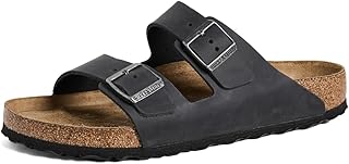 Arizona Soft Footbed (Unisex), Black Oiled Leather, 41 (US Men's 8-8.5, US Women's 10-10.5) Regular