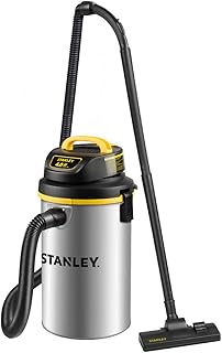 Wet/Dry Vacuum SL18133,4.5 Gallon 4 Horsepower Wall-Mounted Hanging Vacuum with 26 Cleaning Range Stainless Steel Tank, Home/Garage/Upholster/Laundry Rooms Vacuum