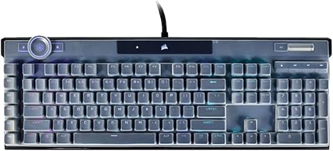 Corsair K100 RGB Mechanical Gaming Keyboard Skin Cover - Compatible with Corsair K100 RGB Optical-Mechanical Keyboard (Clear)
