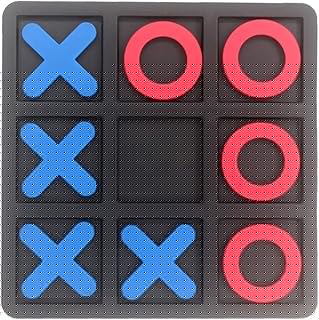 Tic Tac Toe Board Game,Tic Tac Toe Family Game, Classic Board Game, Classical Family Board Game,Children's Tic Tac Toe Game, Plastic tic tac Toe Game, Board Size 15 X 15 cm