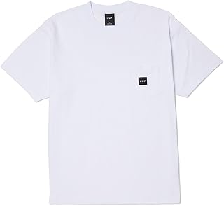 Set Box Logo Pocket T-Shirt – Men’s Cotton Tee with Chest Pocket & Logo Patch, Regular Fit Streetwear Shirt