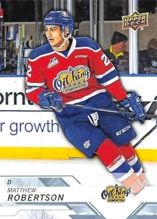 2018-19 UD CHL #62 Matthew Robertson Edmonton Oil Kings Official Canadien Hockey League Trading Card by Upper Deck