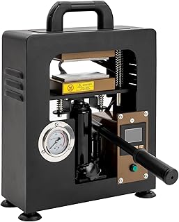 10 Ton Hydraulic Heat Press Machine with Dual 2.4"x4.7" Heating Plates, 900W LCD Temperature Control & Pressure Gauge, for T-Shirt Printing, DIY Crafting (110V)