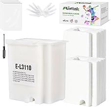 L3110 Maintenance Box Replacement Waste Ink Pad for EPSON Ecotank ET-2800 ET-4800 ET-2803 ET-2720 ET-2711 ET-4700 L3110 L3210 L3150 L3250 Maintenance Box with 2 Pcs Extra Sponge Absorbant