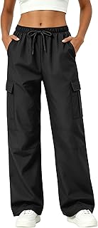 Women's Cargo Pants with Pockets Lightweight Baggy Hiking Pants Casual Travel