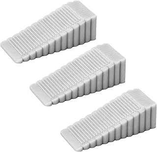 3 Pcs Windproof Door Stopper Punch-Free Creative Silicone Door Stopper Household Safety Door Wedge Anti-Pinch Door Card, Grey