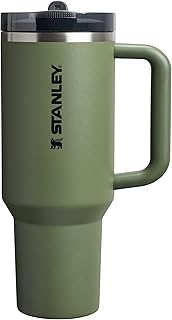 Quencher ProTour Flip Straw Tumbler with Leakproof Lid 40 oz | Built-In Straw and Handle | Cup Holder Compatible for Travel | Insulated Stainless Steel Cup | BPA-Free | Dried Pine VRT