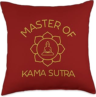 Master Of Kama Sutra Make love Not War Yin Yang Chi Energy Throw Pillow
