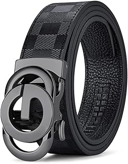 Mens Ratchet Belts Genuine Leather Belt Designer Belts Business Casual Fashion Dress Automatic Buckle with Gift Box