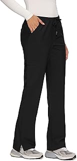 Women’s Scrub Pants – Soft Stretch Cargo with 8 Pockets, Loose Fit – Consider Sizing Down