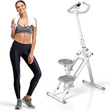 Stair Stepper for Home, Stair Master for Exercise at Home Folding Stair Stepper for Full-Body Workout Compact Stair Climber with Resistance/Phone Holder/Adjustable Handlebar & Pedals