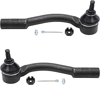 Detroit Axle - Front 2pc Tie Rods for Hyundai Accent 2006-2011, 2 Suspension Outer Tie Rod Ends 2007 2008 2009 2010 Replacement