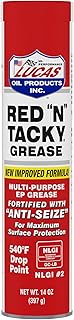 Lucas Oil 10005 Red N Tacky Grease - 14 Ounce Cartridge (Pack of 10)