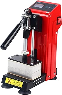 Manual Heat Press Machine, Mini Heat Press 900W, 110V Hot Stamping Machine with Dual Heating Plate, T Shirt Circuit Printer Adjustable Temperature, for Printing Heat Transfer Equipment