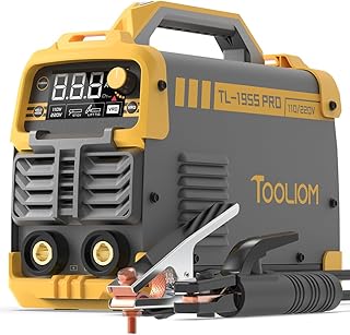 TOOLIOM 195A Stick Welder 110/220V Dual Voltage Lift TIG Welder LCD Display IGBT Inverter with Hot Start Arc Force VRD Welding Machine fits 5/32in. (4mm) Welding Rods