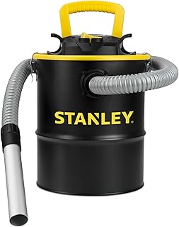 Ash Vacuum Cleaner, Portable 4 Gallon Capacity Ash Vac Canister, Powerful 4 Peak HP Horsepower Motor, Ideal for Pellet Stoves, BBQ Grills, Wood Stoves, Fireplaces, Fire Pits, SL-18184