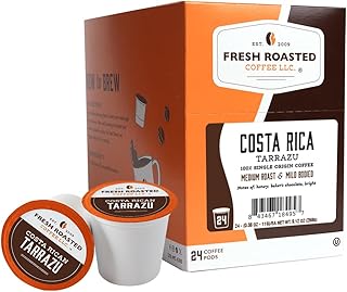 Costa Rica Tarrazu K-Cup Pods for Keurig Brewers, Medium Roast, Kosher, 24 Count (Pack of 1)