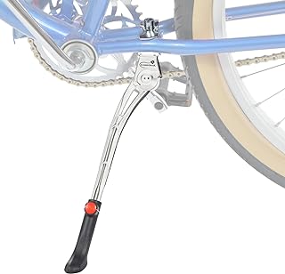 Lumintrail Center Mount Bike Kickstand - Fits 24-29 Inch Bicycles - Adult Mountain, Cruiser and Road Bike Kickstand - Quick Adjust Height