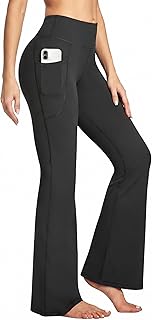 28''/30"/32" Yoga Pants Women Wide Leg Yoga Pants with Pockets for Women Flare Leggings Bootcut Work Dress Pants