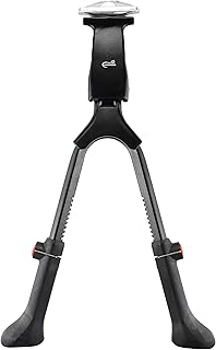 Lumintrail Center Mount Bike Double Leg Kickstand - Adjustable Height Kick Stands for 24, 26, 27.5, 29 Inch Adult Bicycles - Perfect for Cruiser, Road and Hybrids