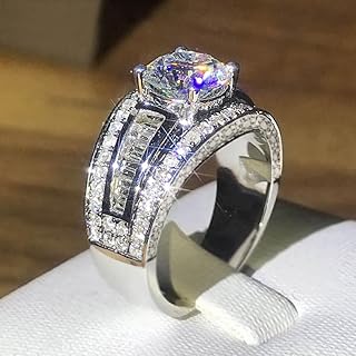 Fashion Modern Cubic Zirconia Wedding Band Luxury Rings for Women Engagement Jewelry