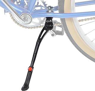 Lumintrail Center Mount Bike Kickstand - Fits 24-29 Inch Bicycles - Adult Mountain, Cruiser and Road Bike Kickstand - Quick Adjust Height