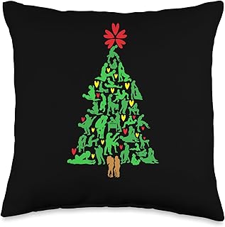 Naughty Xmas Ornaments Kamasutra Adult Humor Christmas Throw Pillow