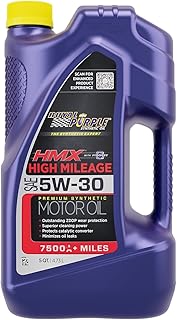 Royal Purple 11748 HMX SAE 5W-30 High-Mileage Synthetic Motor Oil - 5 Quart