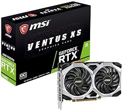 msi Gaming GeForce RTX 2060 6GB GDRR6 192-bit HDMI/DP Ray Tracing Turing Architecture VR Ready Graphics Card (RTX 2060 Ventus XS 6G OC)