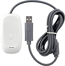 OSTENT USB Wireless Controller PC Laptop Receiver for Microsoft Xbox 360 Slim Windows Video Games Color White