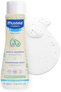 Mustela Baby Gentle Shampoo with Natural Avocado - Hair Care for Kids of all Ages & Hair Types - Tear-Free & Biodegradable Formula - Various Sizes - 1 or 2-Pack
