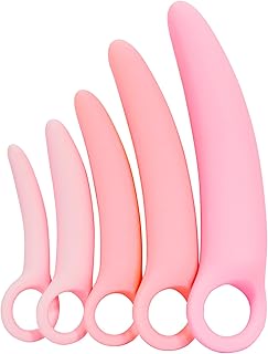 Silicone Pelvic Floor Muscle Exerciser Trainer Set - Pink