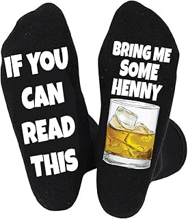 Bring me Hennessy Whiskey Socks, Funny Git for Men and Women - Henny on the Rocks