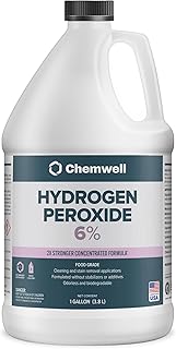 Chemwell 6% Hydrogen Peroxide - 1 Gallon - Multi-Purpose Cleaner for Home, Kitchen, Bath, and Laundry - Made in USA - for Household Use