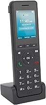 Dpofirs Cordless Phone, 4G LTE 2.4G WiFi Landline Phone with 2.4 Inch Color Screen for Dect VoIP, Support SIP SIM Card, Portable Desktop Telephone for Business Home
