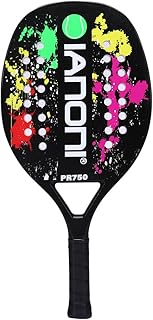 ianoni Beach Tennis Racket,Carbon Fiber Grit Face with EVA Memory Foam Core Beach Tennis Racket