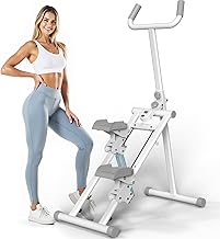 YYJO Steppers for Exercise at Home Stair Stepper with Handlebar and Resistance Rock Stepper Foldable Stepper Climber Exercise Machine Cardio Exercis