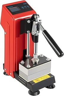 Hydraulic Heat Press Machine, 110V Portable Manual Heat Press Machine with LED Display and Liftable Handle for Dry Flowers,Pressing Oil,Printing Textiles (0.5T)