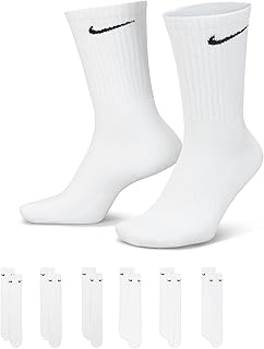Nike Unisex Adult Everyday Cushioned Training Crew Socks (6-Pack) | Mens and Womens