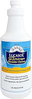 Lucasol Food Grade Hydrogen Peroxide 12% Percent, Multipurpose Cleaner & Bleach Alternative - 1 Quart (32 Fl Oz)