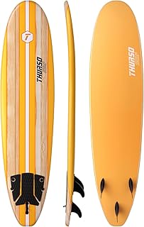 Thurso Surf 7/8 ft Soft Top Foam Beginner Surfboard for Adults and Kids Perfect Longboard for Surfing Beach Fun and Water Sports Lightweight and Durable Modern Design for All Levels of Surfers