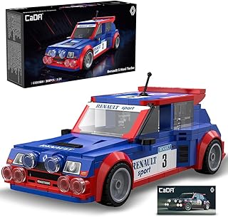 C55038W Renault 5 Maxi Turbo Building Blocks Car Kit,1:24 Scale Official Licensed Rally Car Model,308 Pieces Collectible Sports Car for Adults & Teens