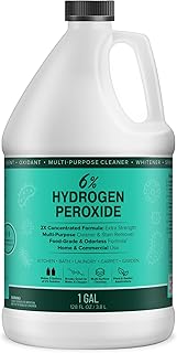 MAXTITE 6% Hydrogen Peroxide Solution - 1 Gallon (Food-Grade H2O2 & Water!) - Natural Cleaning Solution for Kitchen, Bath, Laundry & More - HDPE Jug w/Child-Safe Cap Made in USA