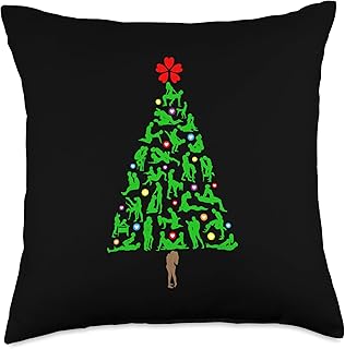 Kamasutra Christmas Tree Sexy Xmas Christmas Tree Christmas Throw Pillow