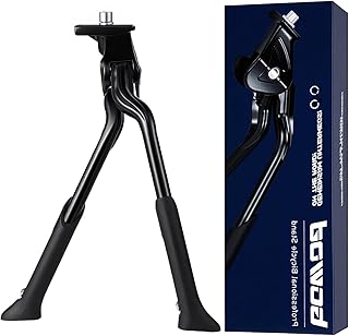 Bike Stand for 24"-28" - Adjustable & Foldable Bike Kickstand with Stable Double Leg & Chain Protection - Easy to Mount Kickstand for Adult Bike - Durable Design for Trekking & Mountain Bike